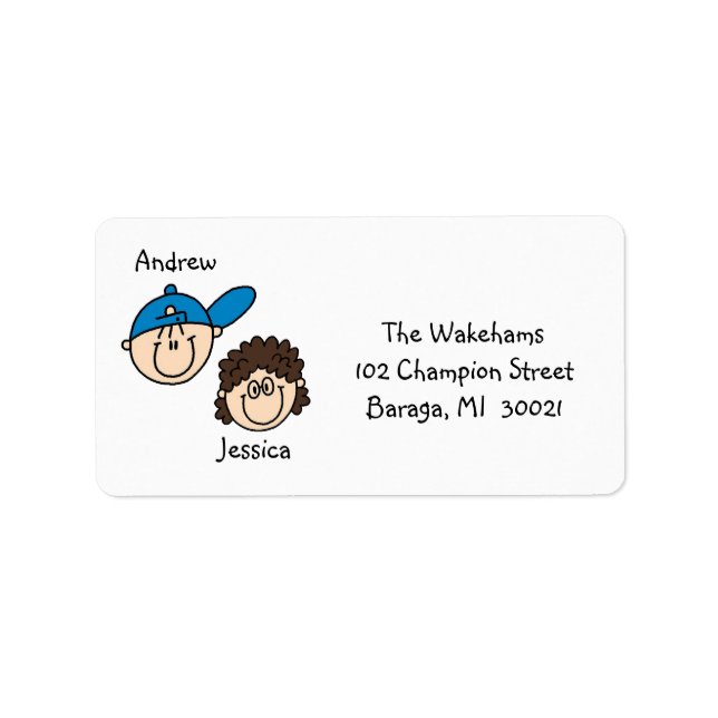Personalized Couple Address Labels (Front)