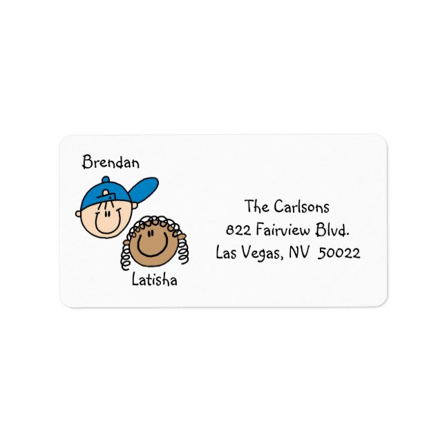 Personalized Couple Address Labels (Front)