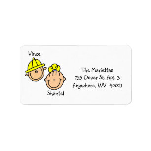 Personalized Couple Address Labels