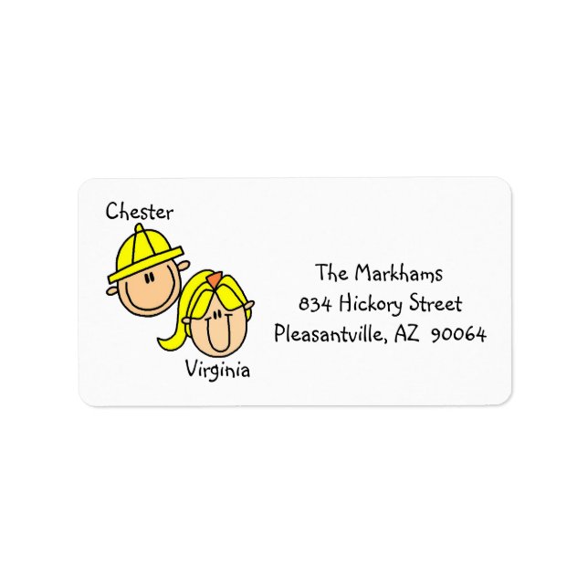 Personalized Couple Address Labels (Front)