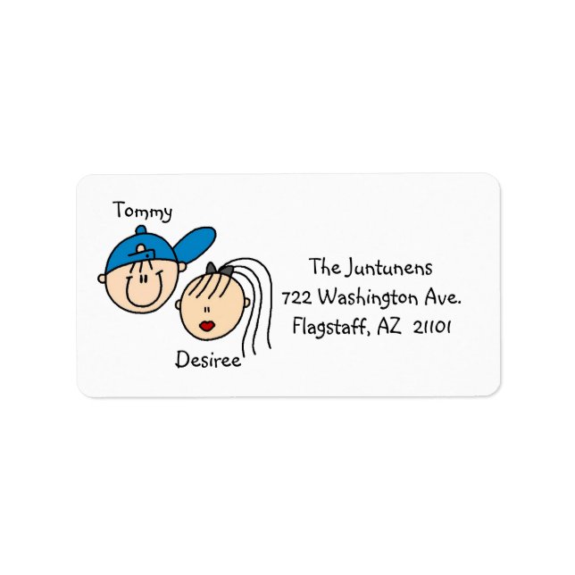 Personalized Couple Address Labels (Front)