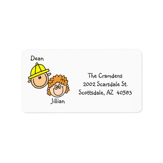 Personalized Couple Address Labels (Front)