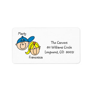Personalized Couple Address Labels