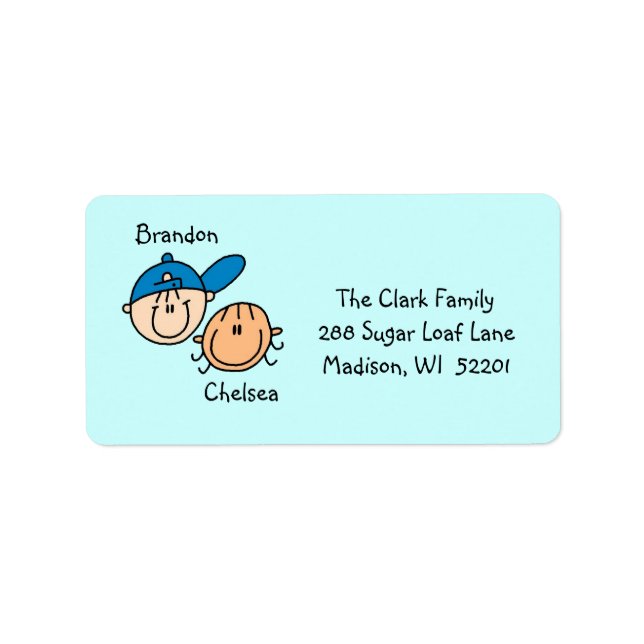 Personalized Couple Address Labels (Front)