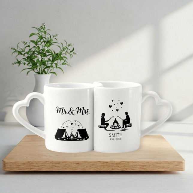 Personalized Couple Mountain Camping Mug - Wedding (Creator Uploaded)
