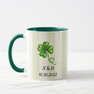 Personalized Couple Mug Custom Initials & Date