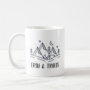 Personalized Couple Mug, Wedding Shower Gift Idea, Coffee Mug