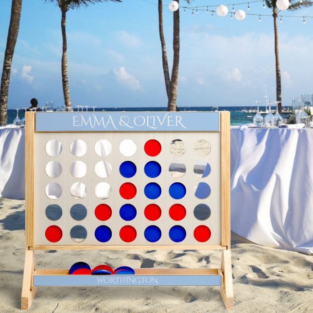 Personalized Couple Names Giant Fast Four Wedding  (Wedding)