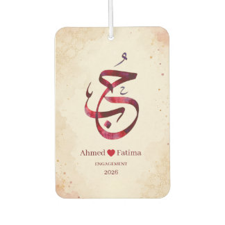 Personalized Couple Names Wedding Gift Air Freshener