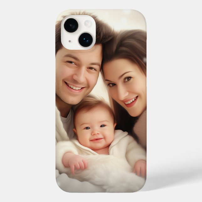 Personalized Couple Photo iPhone Case (Back)