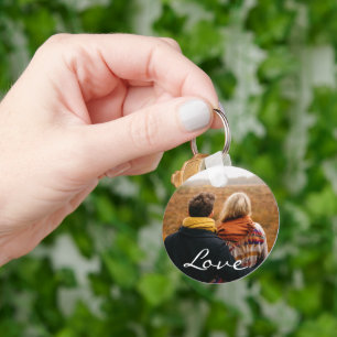Personalized Couple Photo Love Keychain