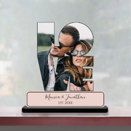 Personalized Couple Photo Love Sculpture Cutout