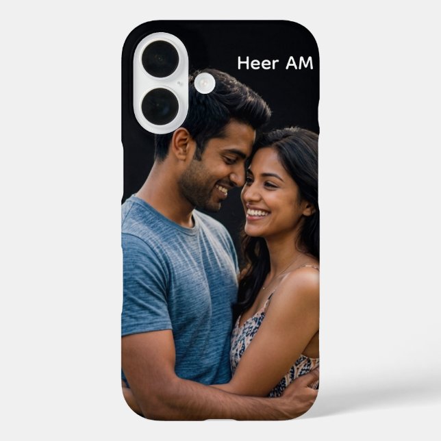 Personalized Couple Photo & Name Case (Back)