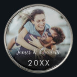 Personalized Couple Photo Name Date Golf Ball Marker<br><div class="desc">Personalize with your favorite photo featuring your names and the year,  creating a unique memory and gift. A lovely keepsake to treasure! Designed by Thisisnotme©</div>