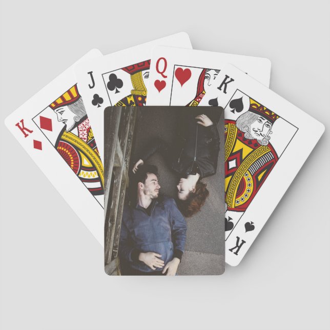 Personalized Couple Photo Playing Cards (Back)