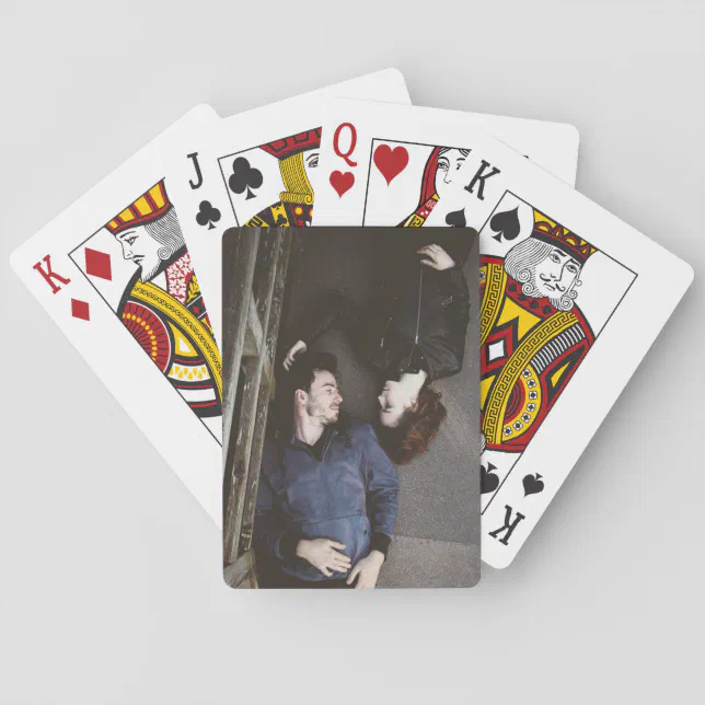 Personalized Couple Photo Playing Cards | Zazzle