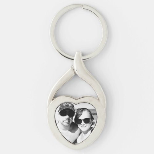 Personalized Couple Photo Romantic Keychain