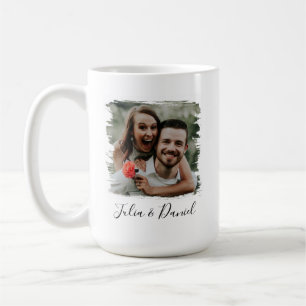 Personalized Couple Photo Valentine's Day 15 oz Coffee Mug