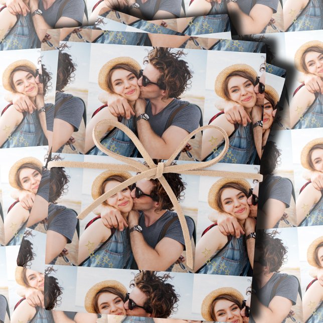 Personalized Couple Photo Wrapping Paper Sheets (Creator Uploaded)