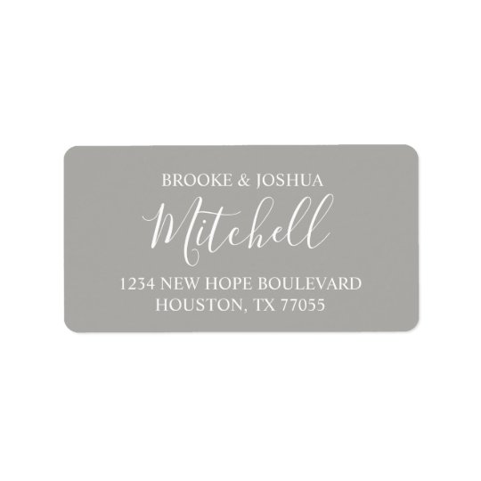 Personalized Couple Return Address Labels 