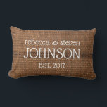 Personalized Couple Throw Pillow<br><div class="desc">Cute personalized pillow. Great for anniversary,  wedding or just because.</div>