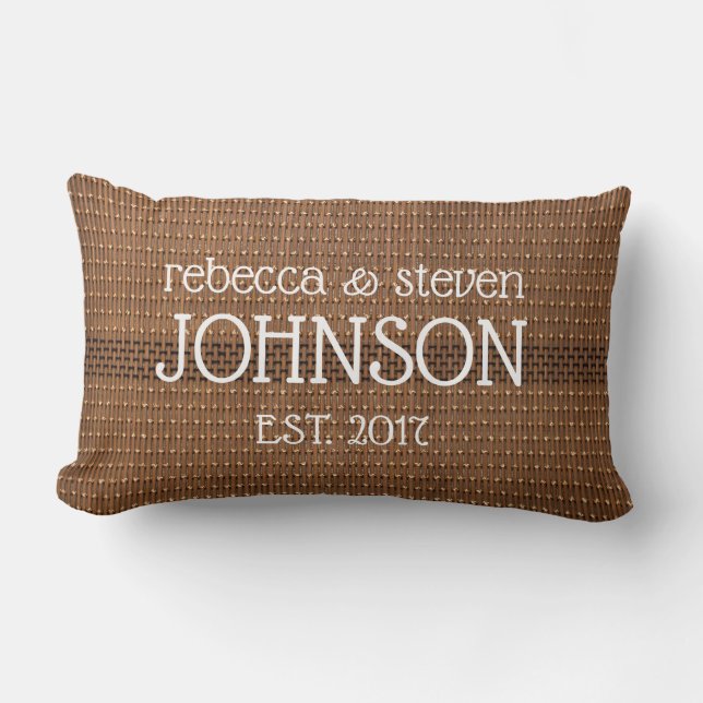 Personalized Couple Throw Pillow (Front)