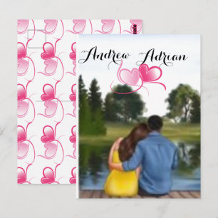 Personalized couple Valentine's day 2024 Postcard