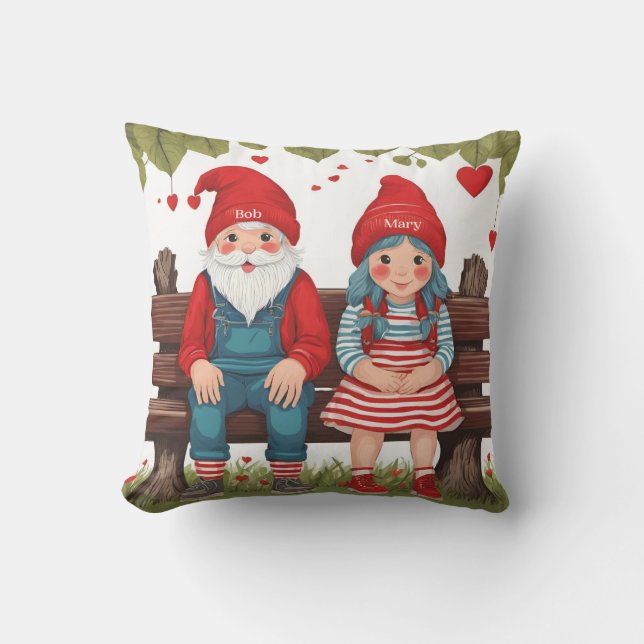 Personalized Couple Valentine's Day Pillow (Front)