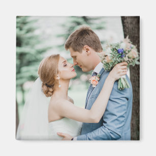 Personalized Couple Wedding Photo Custom Magnet