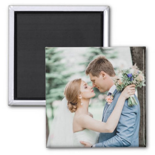 Personalized Couple Wedding Photo Custom Magnet