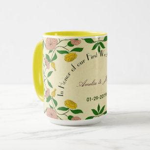 Personalized Couples 1st Wedding Anniversary Mug