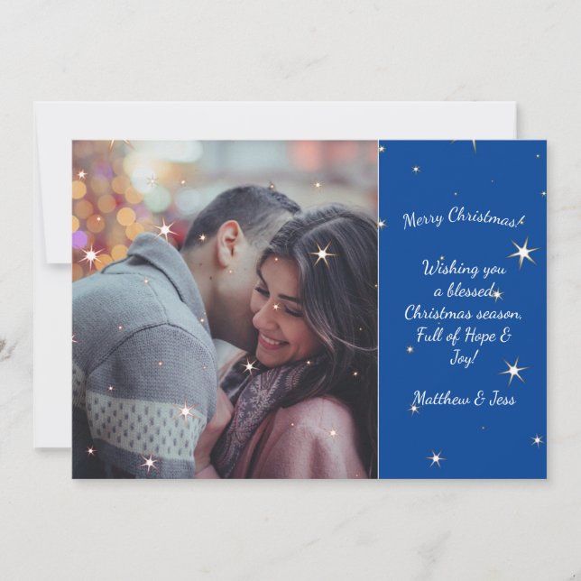 Personalized Couples Christmas Card  (Front)