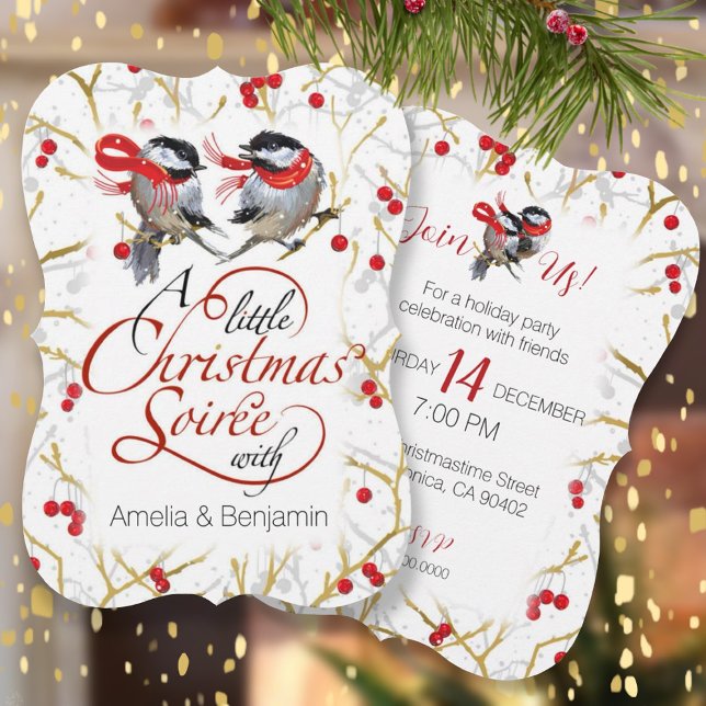 Personalized Couples Christmas Holiday Party Invitation (Creator Uploaded)