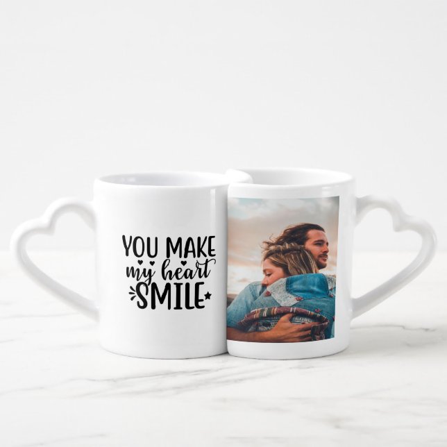Personalized Couples Coffee Mug Set (Front Nesting)