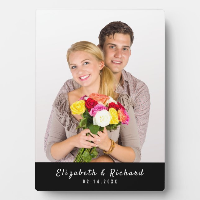 Personalized Couples Custom Photo  Plaque (Front)