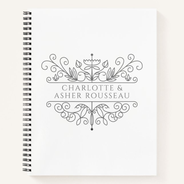 Personalized Couple's  Notebook (Front)