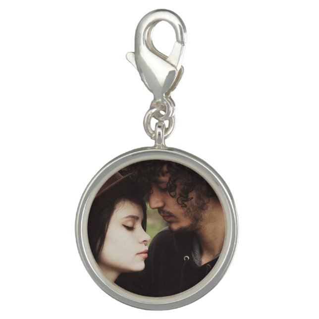 Personalized Couple's Photo  Charm (Front)