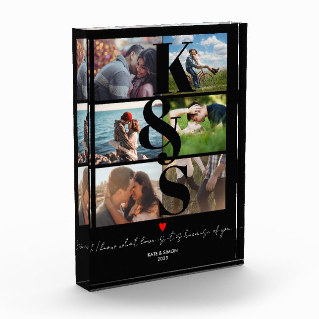 Personalized Couples Photo Custom Quote Love You (Left)