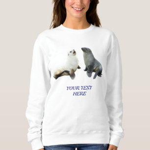 Personalized Couples Photo & Text Women’s Sweatshirt
