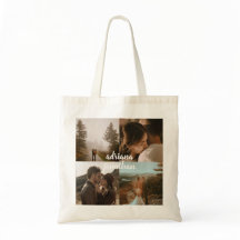 Personalized Couples' Photo Tote Bag 