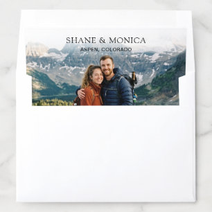 Personalized Couples Photo Wedding Envelope Liner