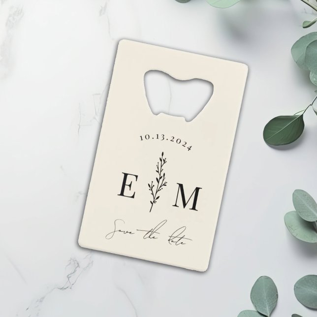 Personalized Couples Shower Wedding save the date Credit Card Bottle Opener (Creator Uploaded)