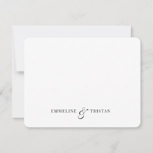 Personalized Couples Stationery Note Card