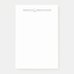 Personalized Couples Stationery Post-it Notes