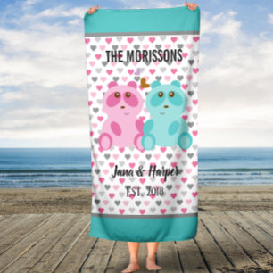 Personalized Couple's Wedding Bath Towel