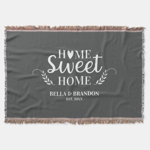Personalized Couples Wedding Throw Blanket
