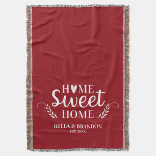 Personalized Couples Wedding Throw Blanket