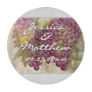 Personalized Couples Wine Themed Charcuterie  Cutting Board