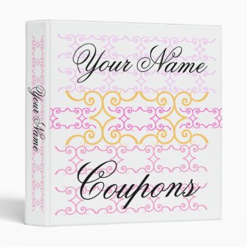 Personalized Coupon Binder Organizer by DoodleLab at Zazzle