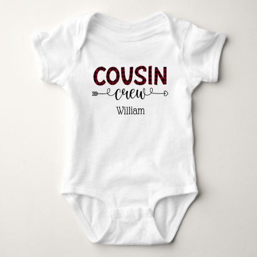 Personalized Cousin Crew Family Matching Baby Bodysuit
